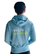 Mens Ligh Blue Hoodie (back)